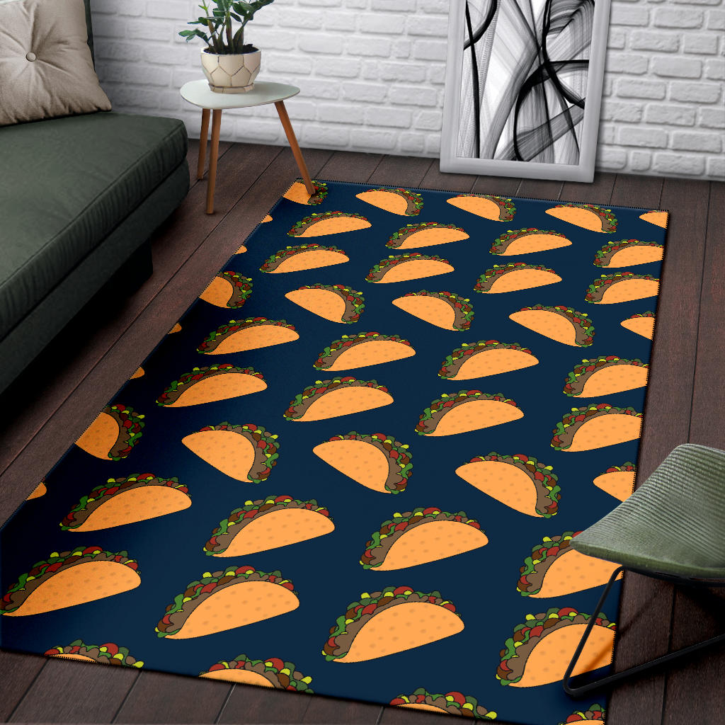Taco Pattern Print Design TC04 Area Rugs