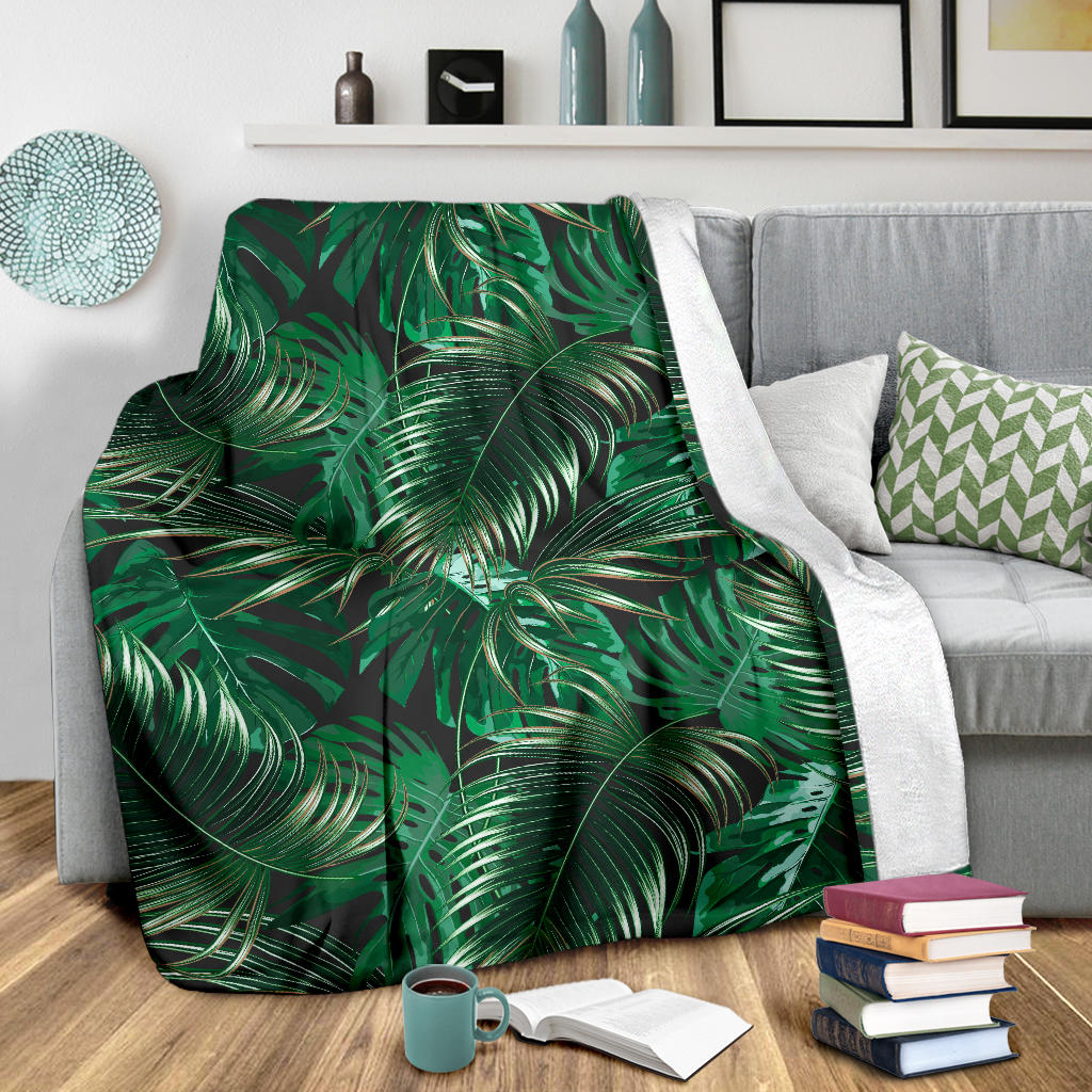 Tropical Flower Pattern Print Design TF012 Fleece Blanket