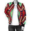 Native Pattern Print Design A07 Women's Bomber Jacket