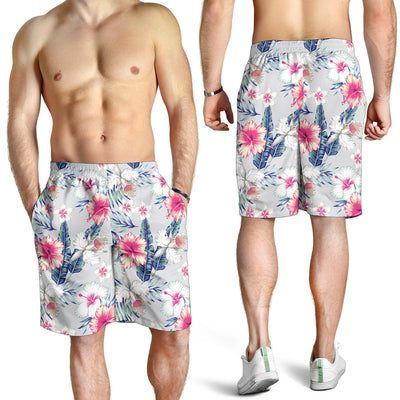 Hibiscus Print Mens Shorts