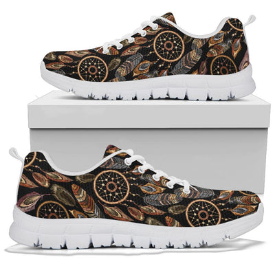 Dream catcher embroidered style Sneakers White Bottom Shoes