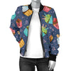 Cupcake Pattern Print Design 02 Women's Bomber Jacket