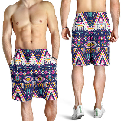 Pink Tribal Aztec native american Mens Shorts