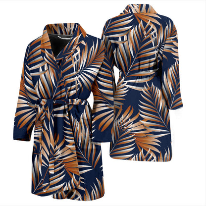 Tropical Flower Pattern Print Design TF07 Men Bathrobe