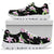Amaryllis Pattern Print Design AL08 Sneakers White Bottom Shoes