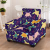 Sea Turtle Color Smile Armchair Slipcover