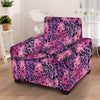 Purple Butterfly Leopard Armchair Slipcover