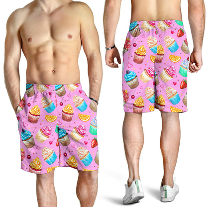 Cupcake Pattern Print Design CP05 Mens Shorts