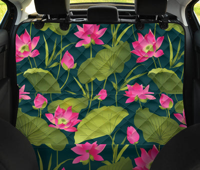 Water Lily Pattern Print Design WL09 Rear Dog  Seat Cover