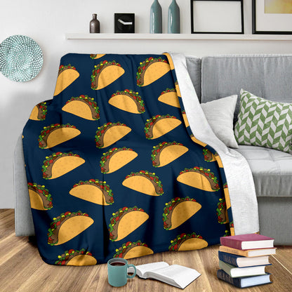 Taco Pattern Print Design TC04 Fleece Blanket