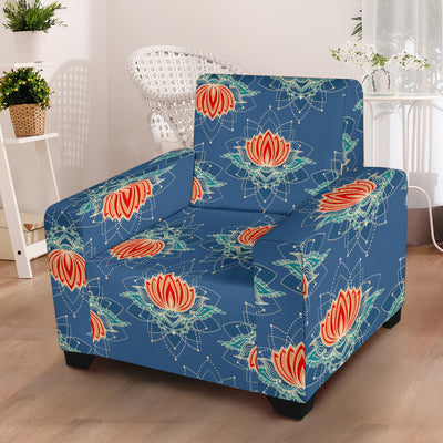 lotus Boho Pattern Print Design LO07 Armchair Slipcover