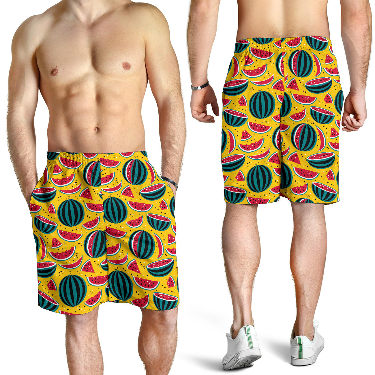 Watermelon Pattern Print Design WM02 Mens Shorts