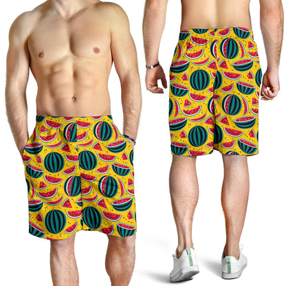 Watermelon Pattern Print Design WM02 Mens Shorts