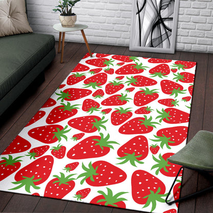 Strawberry Pattern Print Design SB01 Area Rugs