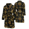 Lotus Boho Pattern Print Design LO03 Men Bathrobe