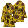 Sunflower Pattern Print Design SF04 Women Bathrobe