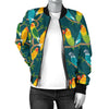 Lovebird Pattern Print Design 02 Women's Bomber Jacket