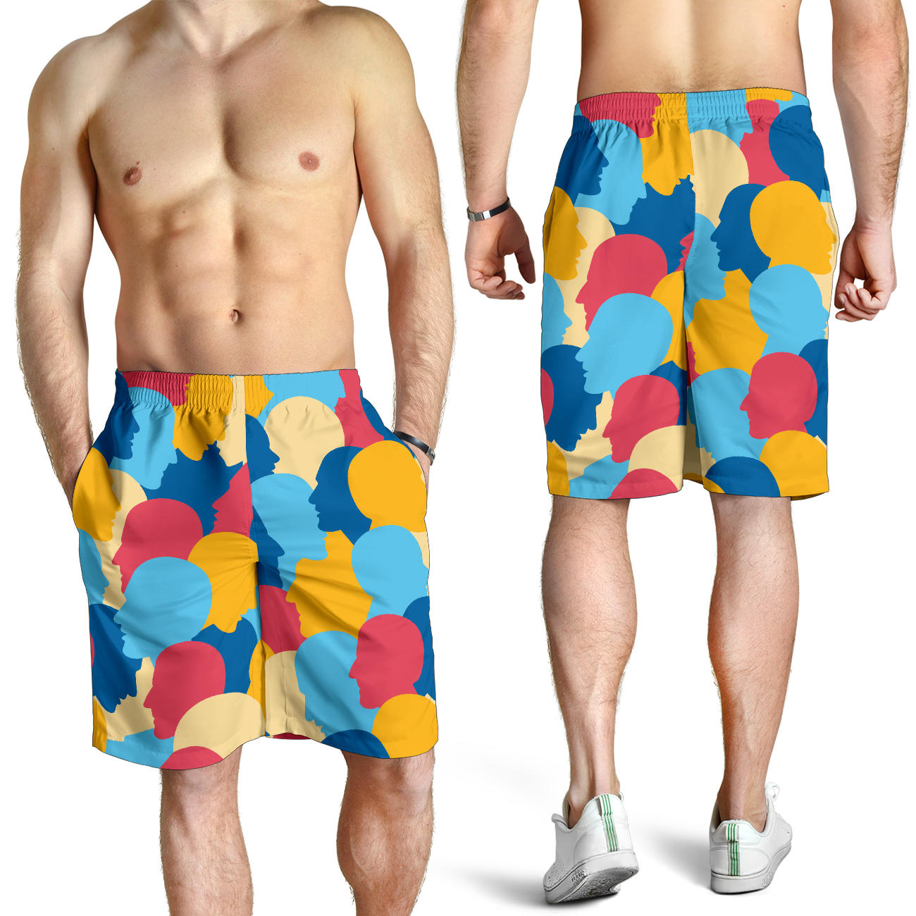 Psychology Pattern Print Design A02 Mens Shorts