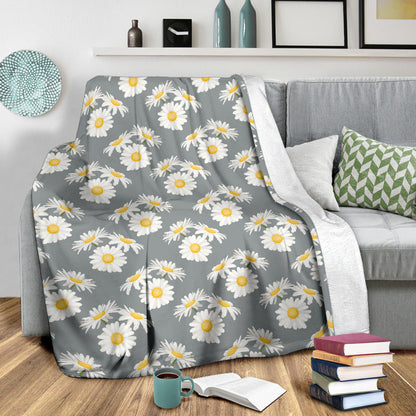 Daisy Pattern Print Design DS09 Fleece Blanket
