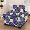 lotus Boho Pattern Print Design LO08 Armchair Slipcover