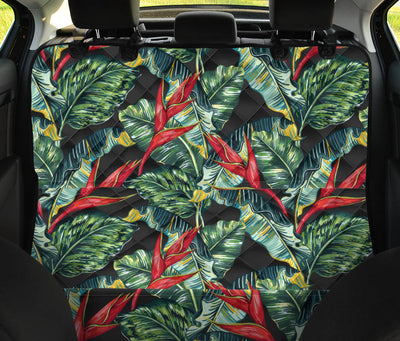 Bird Of Paradise Pattern Print Design BOP06 Rear Dog  Seat Cover