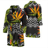 Bird Of Paradise Pattern Print Design BOP07 Men Bathrobe