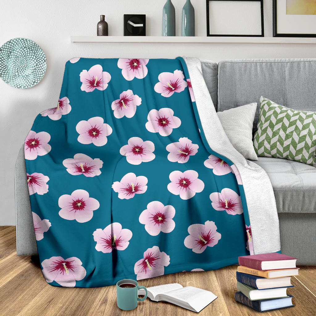 Cherry Blossom Pattern Print Design CB08 Fleece Blanket