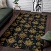 Lotus Boho Pattern Print Design LO03 Area Rugs