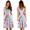 Cherry Blossom Pattern Print Design CB04 Midi Dress