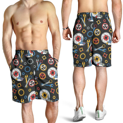 Mechanic Pattern Print Design 01 Mens Shorts
