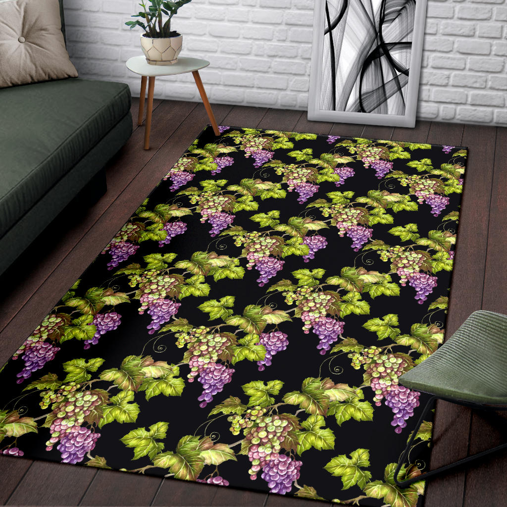 Grape Pattern Print Design GP04 Area Rugs