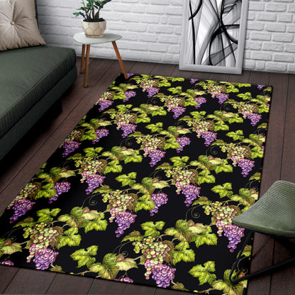 Grape Pattern Print Design GP04 Area Rugs