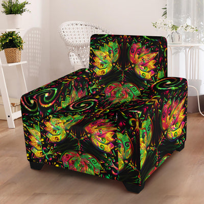 lotus Boho Pattern Print Design LO09 Armchair Slipcover