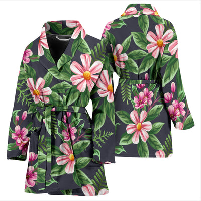 Summer Floral Pattern Print Design SF010 Women Bathrobe