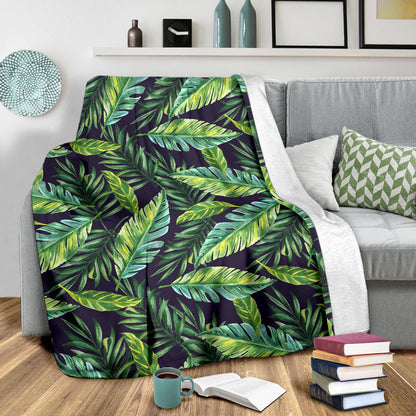 Tropical Flower Pattern Print Design TF06 Fleece Blanket