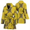 Sunflower Pattern Print Design SF06 Women Bathrobe