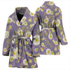 Daisy Pattern Print Design DS011 Women Bathrobe