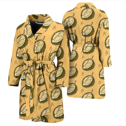 Durian Pattern Print Design DR02 Men Bathrobe