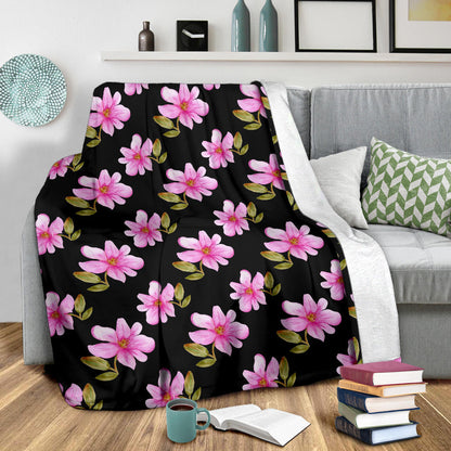 Magnolia Pattern Print Design MAG06 Fleece Blanket