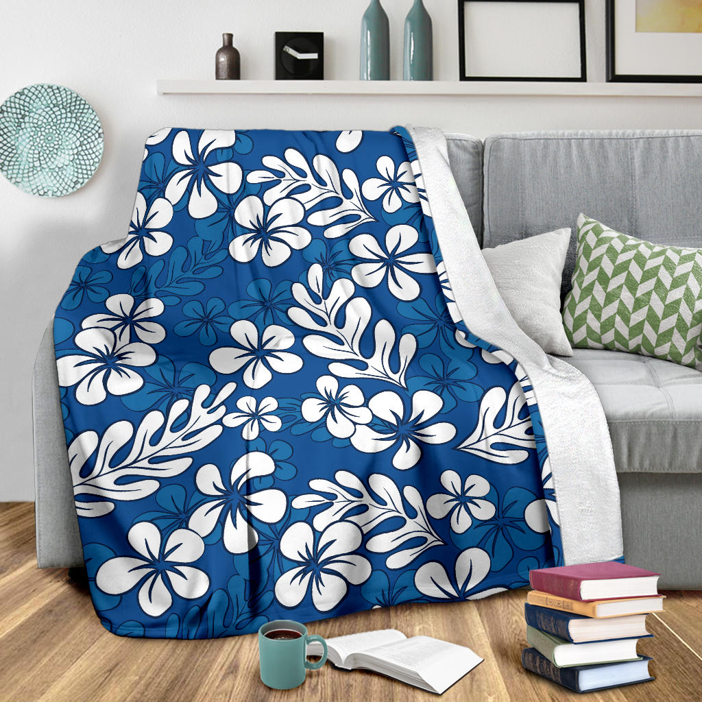 Plumeria Pattern Print Design PM015 Fleece Blanket