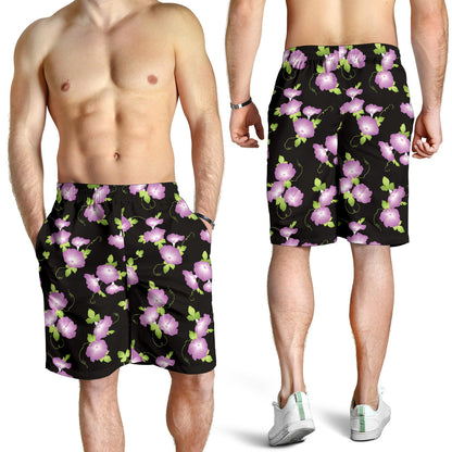 Morning Glory Pattern Print Design MG02 Mens Shorts