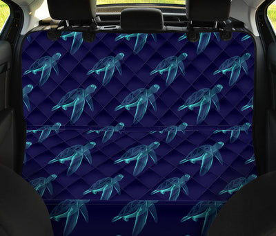 Sea Turtle Pattern Print Design T04 Rear Dog  Seat Cover