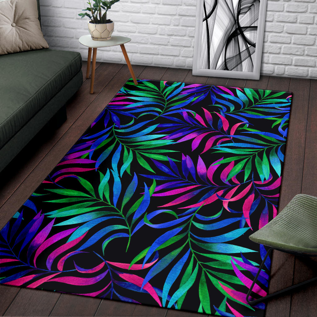 Tropical Flower Pattern Print Design TF010 Area Rugs