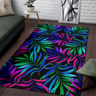 Tropical Flower Pattern Print Design TF010 Area Rugs