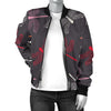 Dragonfly Pattern Print Design 01 Women's Bomber Jacket