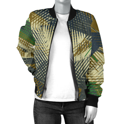 Military Camouflage Pattern Print Design 01 Women's Bomber Jacket