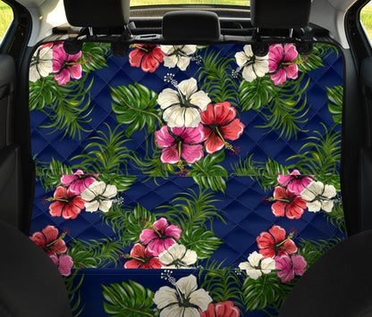 Hibiscus Pattern Print Design HB028 Rear Dog  Seat Cover