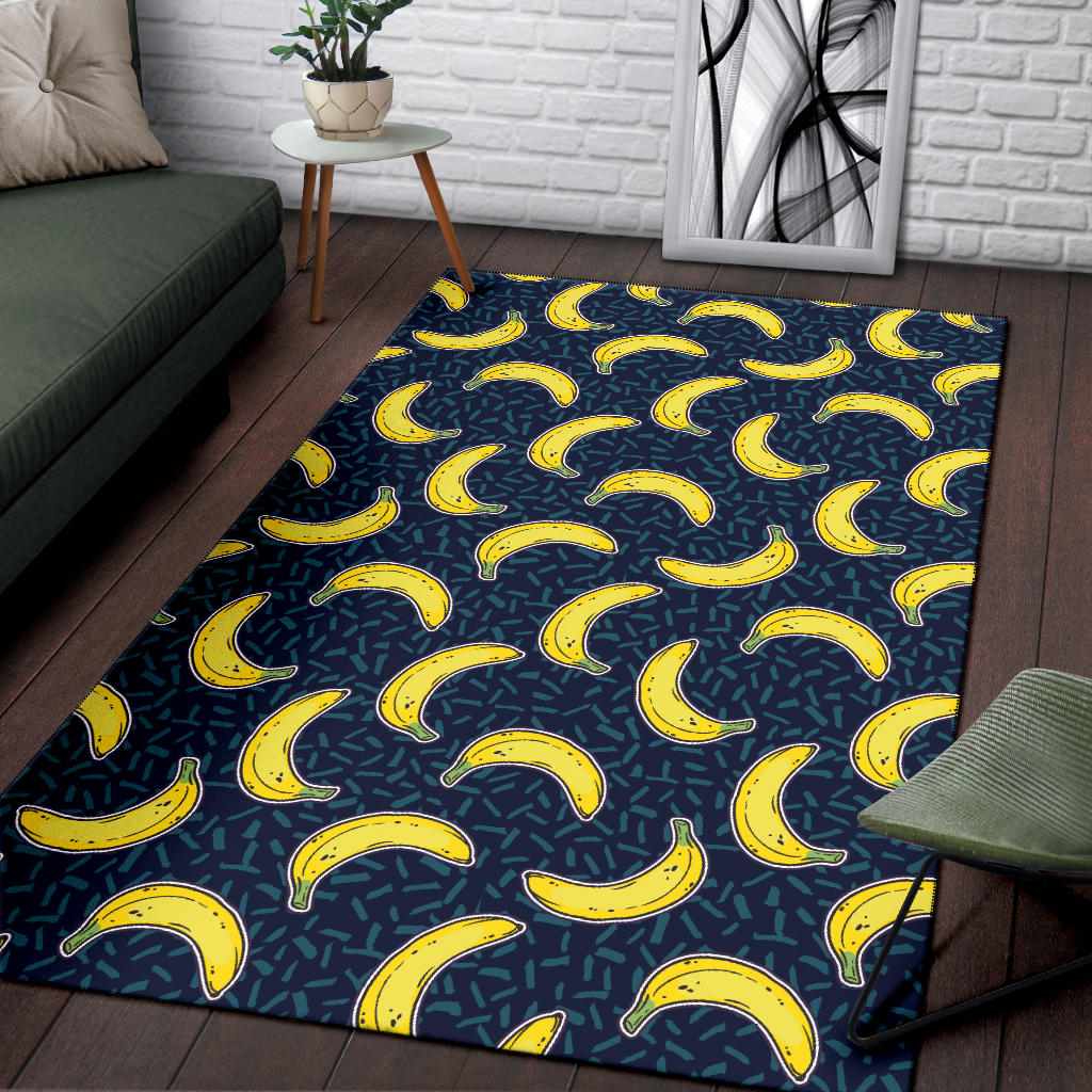 Banana Pattern Print Design BA09 Area Rugs