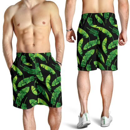 Banana Leaf Pattern Print Design BL02 Mens Shorts