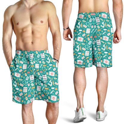 Medical Pattern Print Design 03 Mens Shorts